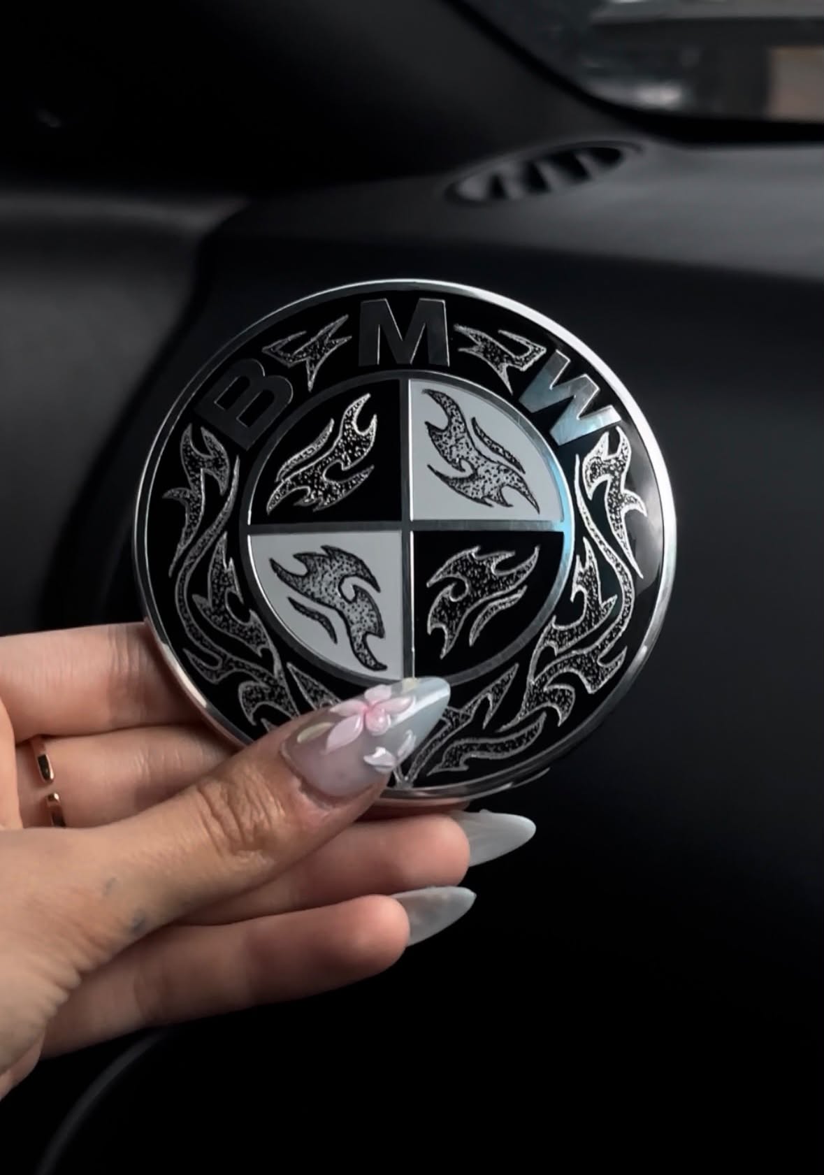 Hand-engraved car part by Engravings by Kayla — example 8
